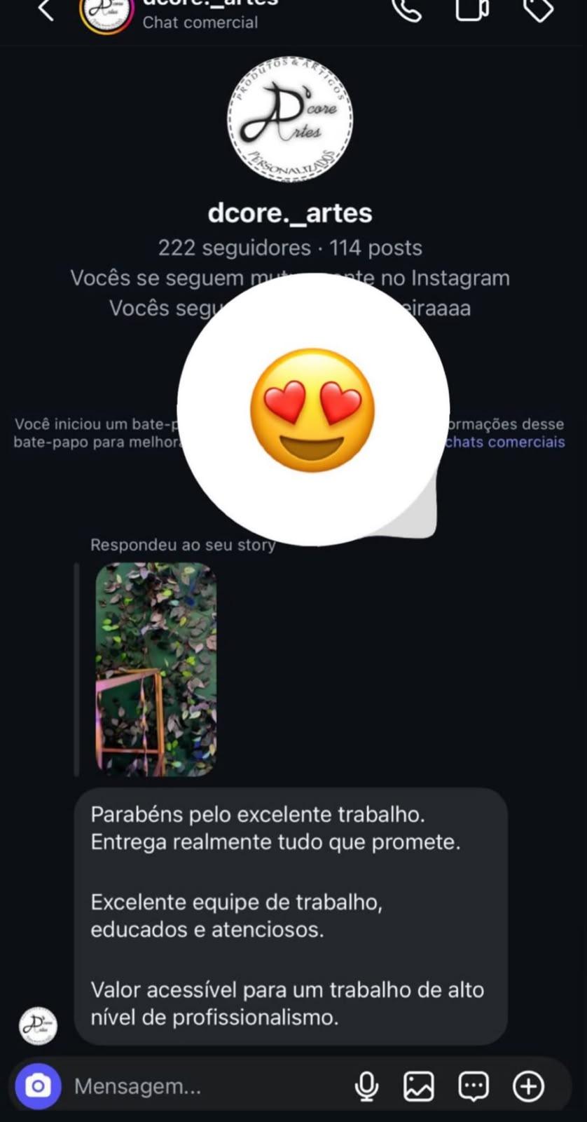 Depoimento de cliente da Rosa Buffet